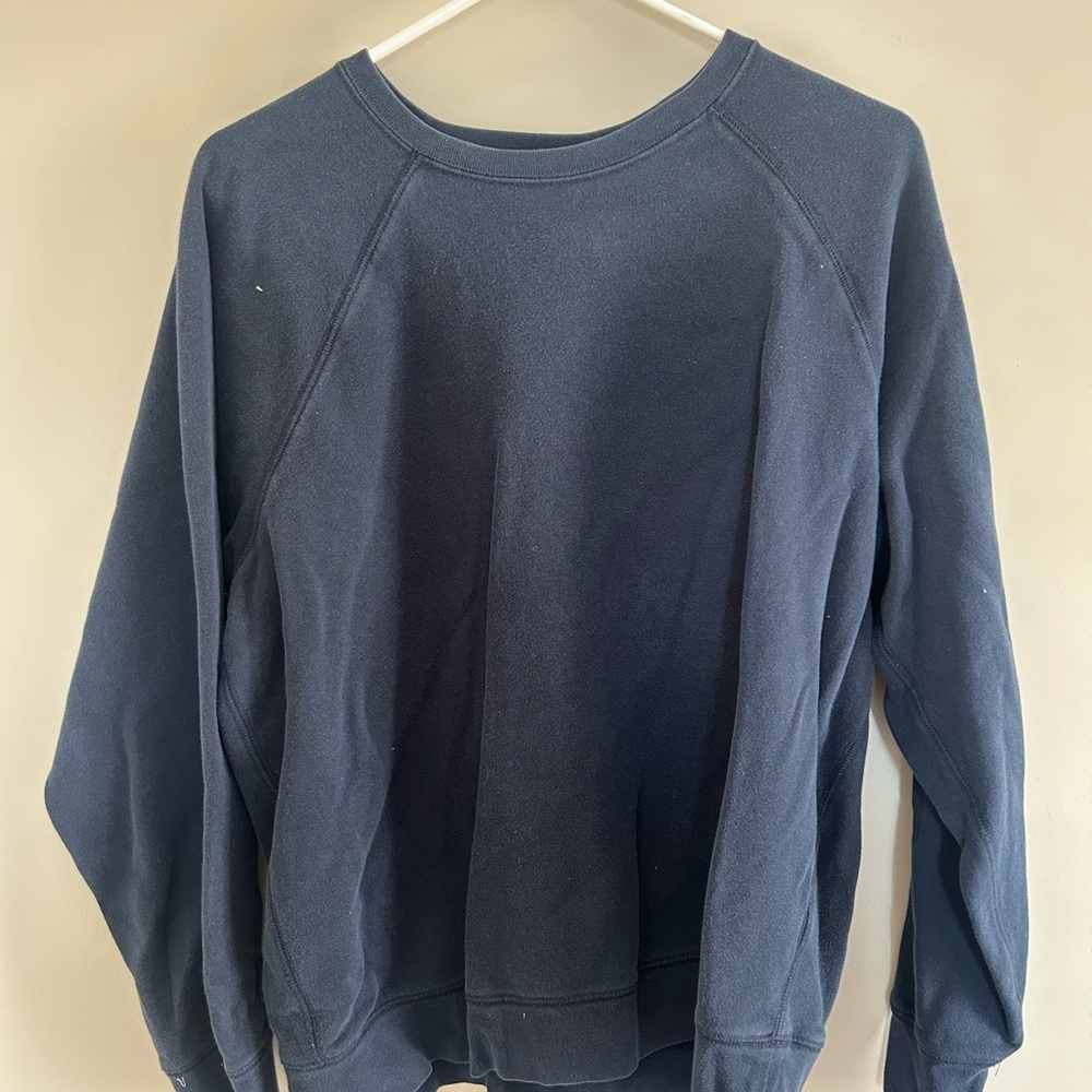 Lands’ End Men’s Crewneck Sweatshirt | Size L | Navy Blue